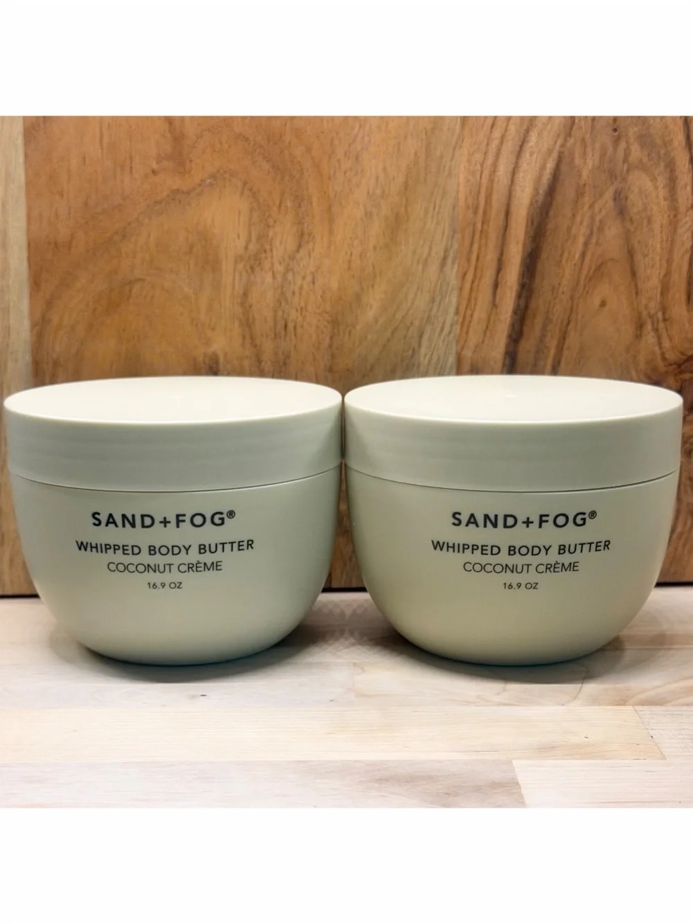 Sand + Fog Coconut Crème Whipped Body Butter Set Of 2 16.9oz Large Size Gourmand